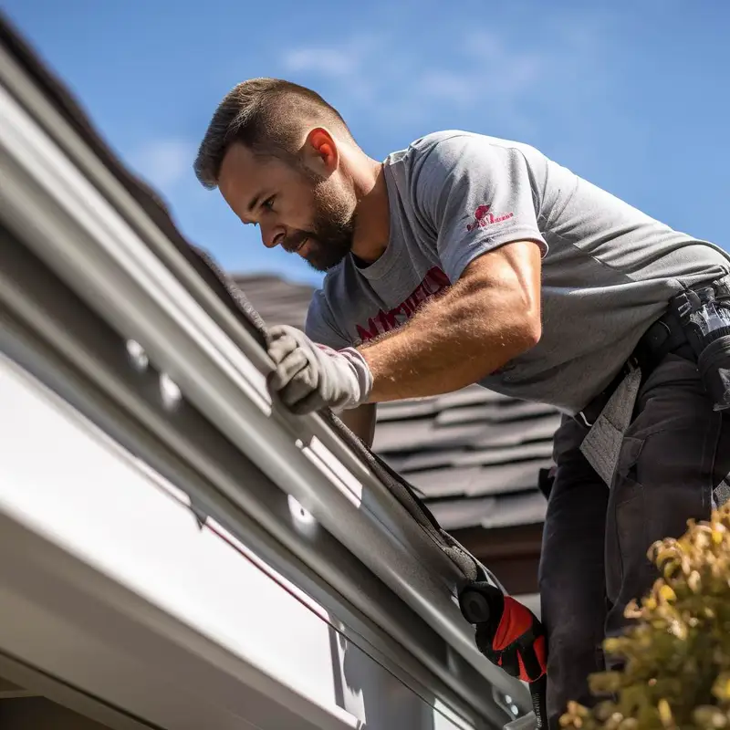 Installation de gouttières et éléments de zinguerie